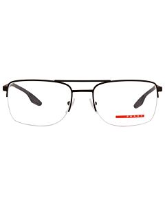 Prada Linea Rossa 55 mm Grey Rubber Eyeglass Frames