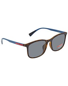Prada Linea Rossa 57 mm Havana Rubber Sunglasses