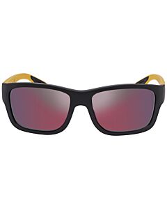 Prada Linea Rossa 59 mm Black Rubber Sunglasses