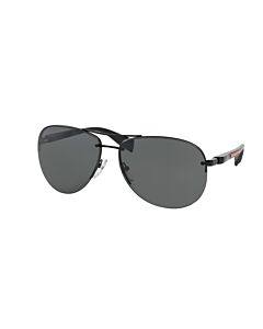 Prada Linea Rossa 65 mm Black Demishiny Sunglasses