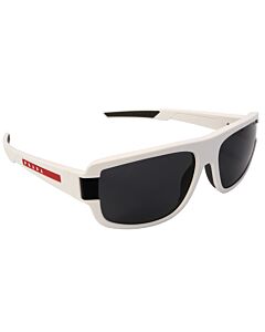 Prada Linea Rossa 66 mm White Rubber Sunglasses