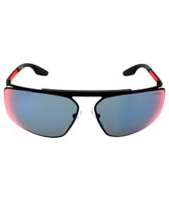 Prada Linea Rossa 68 mm Black Rubber Sunglasses