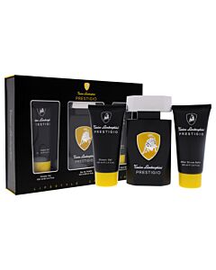 Prestigio by Tonino Lamborghini for Men - 3 Pc Gift Set 4.2oz EDT Spray, 3.4oz Shower Gel, 3.4oz After Shave Balm