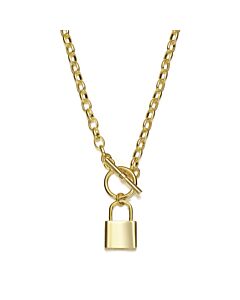 Rachel Glauber Megan Walford 14K Gold Plated Locket Charm Necklace
