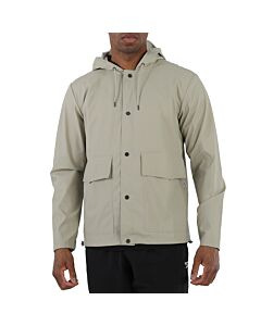Rains Men's Grey Short Hooded Lightweight Coat