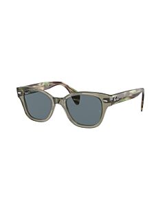 Ray Ban 49 mm Polished Transparent Green Sunglasses