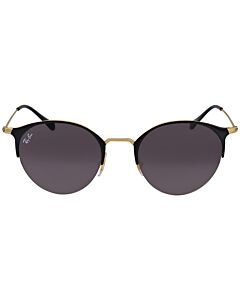 Ray Ban 50 mm Black, Gold Sunglasses