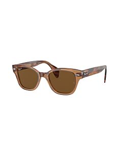 Ray Ban 52 mm Polished Transparent Brown Sunglasses