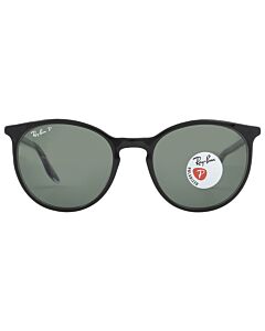 Ray Ban 54 mm Polsihed Black On Transparent Sunglasses