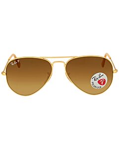 Ray Ban Aviator Gradient 55 mm Matte Gold Sunglasses