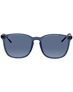 Ray Ban 56 mm Polished Transparent Blue Sunglasses