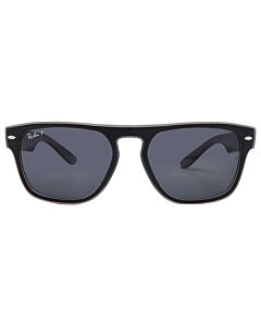 Ray Ban 57 mm Polished Black Grey Tranpsarent Sunglasses