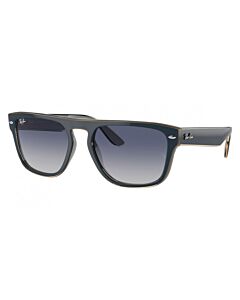 Ray Ban 57 mm Polished Blue Grey Transparent Light Brown Sunglasses