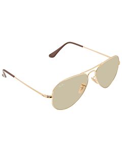 Ray Ban 58 mm Gold Sunglasses