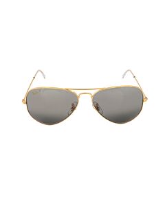 Ray Ban Aviator Chromance 58 mm Polished Gold Sunglasses