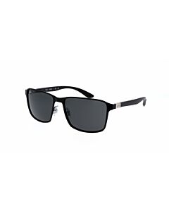 Ray Ban 59 mm Polished Black On Black Sunglasses