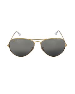 Ray Ban Aviator Chromance 62 mm Polished Gold Sunglasses