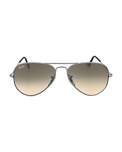 Ray Ban Aviator Gradient 55 mm Silver Sunglasses