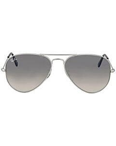 Ray Ban Aviator Gradient 62 mm Silver Sunglasses