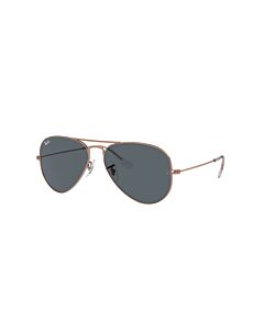 Ray Ban Aviator Rose Gold 55 mm Poilished Rose Gold Sunglasses