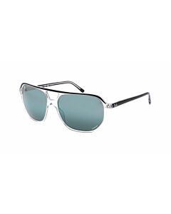 Ray Ban Bill One 60 mm Polished Black On Transparent Sunglasses