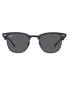 Ray Ban Clubmaster 49 mm Polished Grey On Black Sunglasses