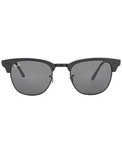 Ray Ban Clubmaster Marble 49 mm Polished Black Sunglasses