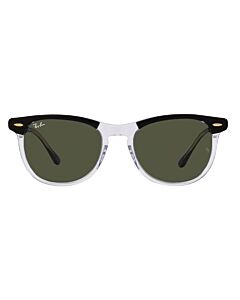 Ray Ban Eagle Eye 53 mm Polished Black On Transparent Sunglasses
