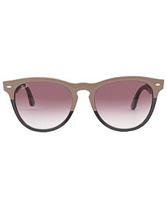 Ray Ban Iris 54 mm Polished Beige On Transparent Grey Sunglasses