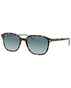 Ray Ban Leonard 51 mm Polished Havana On Light Blue Sunglasses