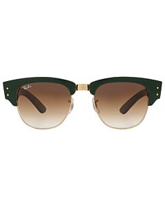 Ray Ban Mega Clubmaster 53 mm Polished Green On Gold Sunglasses