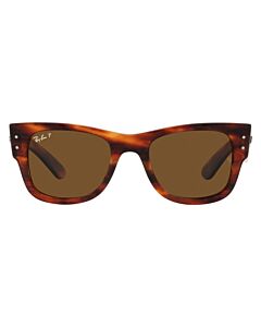 Ray Ban Mega Wayfarer 51 mm Polished Striped Havana Sunglasses
