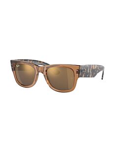 Ray Ban Mega Wayfarer 51 mm Polished Transparent Brown Sunglasses