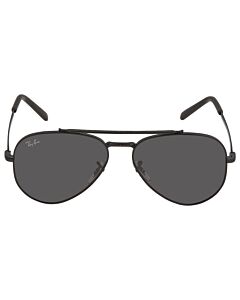 Ray Ban New Aviator 55 mm Black Sunglasses