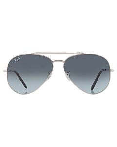 Ray Ban New Aviator 62 mm Polished Silver Sunglasses