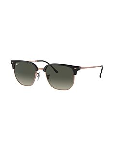 Ray Ban New Clubmaster 51 mm Polished Dark Grey On Rose Gold Sunglasses