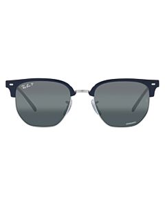 Ray Ban New Clubmaster 53 mm Blue On Silver Sunglasses