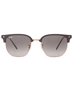 Ray Ban New Clubmaster 53 mm Polished Dark Grey On Rose Gold Sunglasses