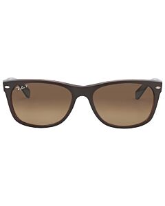 Ray Ban New Wayfarer Classic 58 mm Matte Brown On Transparent Bro Sunglasses