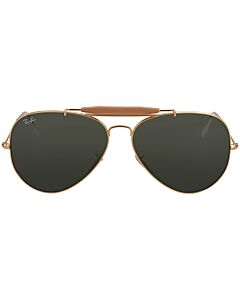 Ray Ban Outdoorsman II 62 mm Gold Sunglasses