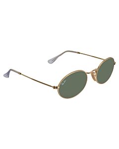 Ray Ban Oval 51 mm Gold Sunglasses