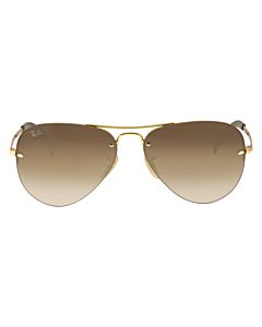 Ray Ban 59 mm Gold Sunglasses