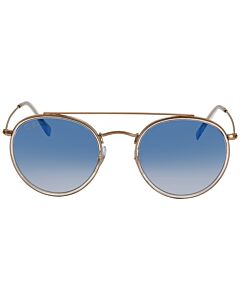 Ray Ban Round Double Bridge 51 mm Transparent Bronze Sunglasses