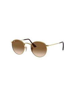 Ray Ban Round Metal 47 mm Polished Gold Sunglasses