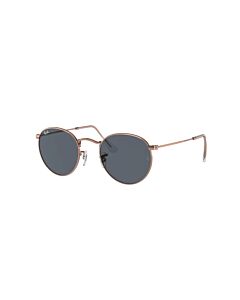 Ray Ban Round Metal 47 mm Polsihed Rose Gold Sunglasses