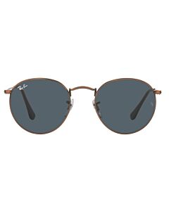 Ray Ban Round Metal Antiqued 47 mm Antique Copper Sunglasses