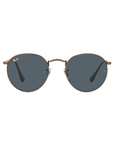 Ray Ban Round Metal Antiqued 50 mm Antique Copper Sunglasses