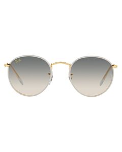 Ray Ban Round Metal Full Color Legend 50 mm Grey On Legend Gold Sunglasses