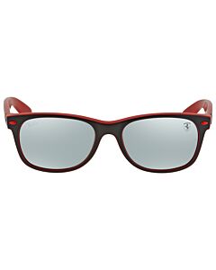 Ray Ban Scuderia Ferrari 55 mm Matte Black,Red Sunglasses