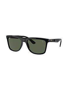 Ray Ban Scuderia Ferrari 57 mm Polished Black Sunglasses